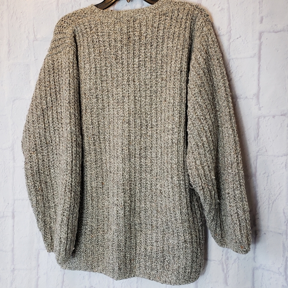 L.L. Bean Women's Textured Knit Cardigan - Gray - Picture 6 of 6